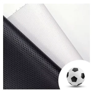 Custom Eco Friendly Embossed PU Leather Waterproof 0.9mm Sport Football Fabric for Sofa Bag Furniture & Garment Use