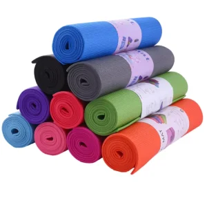 Custom Eco Friendly Gymnastic Sport Lose Weight Fitness Exercise Non Slip 5mm PVC Yoga Mat