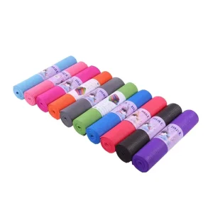 Custom Eco Friendly Gymnastic Sport Lose Weight Fitness Exercise Non Slip 5mm PVC Yoga Mat
