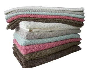 Custom Eco Friendly Hypoallergenic Skin Friendly Woven Solid Color Cotton Bath Towels