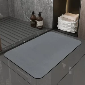 Custom Eco Friendly Microfiber Non Slip Toilet Bath Rug Set Water Absorbent American Style Natural Rubber Backing Bathroom Mat