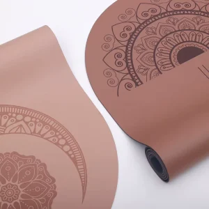 Custom Eco Friendly Non slip Yoga Mat Arch Shaped Yoga Matte Custom Logo Color Matt PU Rubber Pill Shape Yoga Mat