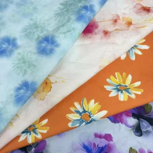 Custom Eco Friendly Organic Floral Printed Poplin Fabric Lightweight 100% Cotton Woven Dress Shirt Cover for Home Decor and Boys