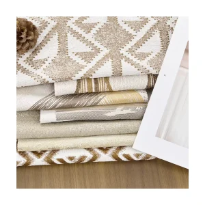 Custom Eco-Friendly Tricot Knitted Yarn Dyed 100% Polyester Upholstery Jacquard Curtain Fabric for Window