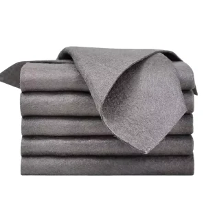 Custom Edgeless Microfiber Car Towel Quick Dry Polyester Cloth for Detailing Glasses and Kitchen Use