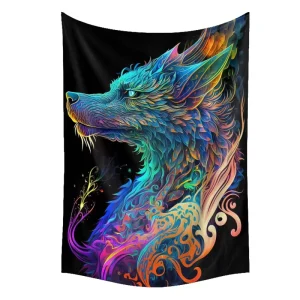 Custom Embroidered Mandala Macrame Handmade Traditional Woven Tapestry Wall Hanging AUBUSSON Scenic Printed Pattern 100%
