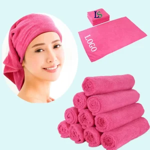 Custom Embroidered logo Microfiber Towel Car Clean Absorb Water Beauty Hair Salon Spa Face Towels
