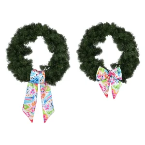 Custom Embroidery Garland Ribbon Accessories Xmas Party Yard Doorway Indoor Outdoor Wall Wreath Decor Sash Belt Scarf