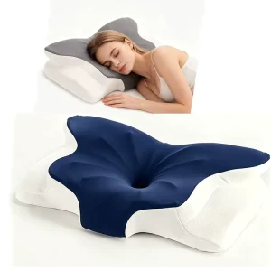Custom Ergonomic Memory Foam Pillow for Pain Relief Cervical Neck Pillow for Side Sleeper Orthopedic Bed Pillow