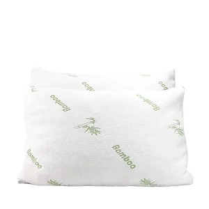 Custom Ergonomic Protect Neck 100% Bamboo Fiber Shredded Memory Foam Pillow for King Size Bed