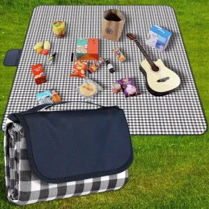 Custom Extra Large Outdoor Picnic Blanket Sand Free Waterproof Beach Portable Hiking Camping Blanket