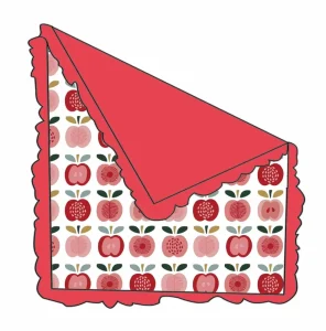 Custom Factory Modern Fruit Printed Bamboo Baby Swaddle Ruffle Blanket for Newborn Home Kids Bedding Accessories