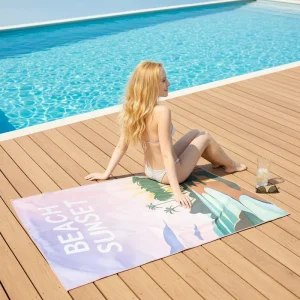 Custom Festival Theme Large Size Beach Towel Sand free Quick drying Perfect As Gift Seaside Activity Beach Towel Bath Towel