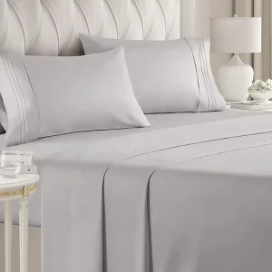 Custom Fitted Sheets 4pcs Fitted and Flat Sheets Full Size Grounding Bed Sheet and Pillow case Set Drap De Lit En Gros