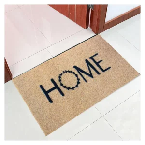 Custom Floormat Logo Coco Doormat Non slip Entrance Carpet with Novelty Pattern Braided Washable Plain Coir Door Mat