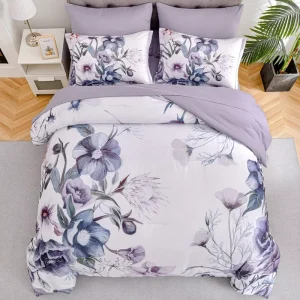 Custom Floral Print Polyester Bed Bedding Sheets Set 12 Inch Deep Pocket Ultra Soft Microfiber for Bedroom Home OEM ODM Service