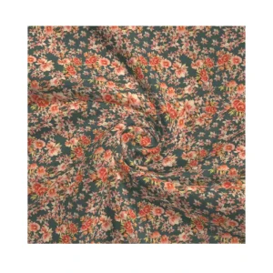 Custom Floral Print Textile 100%polyester 60gm Rose Woven Chiffon Printed Fabric
