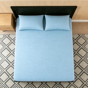 Custom Full Colors Earthing Fitted Bed Sheet Body Sleep Relax Anti Fatigue Silver Fiber Conductive Earth Grounding Bedding Cover