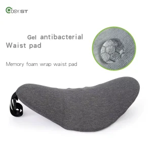 Custom Gel Memory Foam Lumbar Pillow Ergonomic Sleeping Waist Support Cushion Anti slip Back Pain Relief Bed Pillow