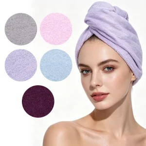 Custom Hair Turban Drying Curly Long Thick Hair Bamboo Fiber Extra Thick High Absorption Quick Dry Hair Drying Towel