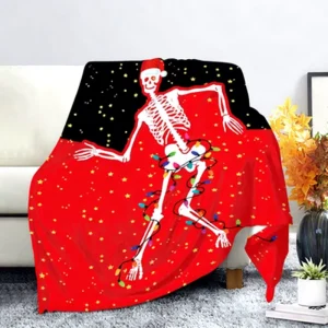 Custom Halloween Soft Thickened Coral Fleece Blanket Bulk for Winter Throw Home Textiles Other Christmas