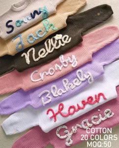Custom Hand Embroidery Service OEM ODM Embroidery Processing for Apparel Bags Home Textile Factory