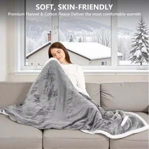 Custom Heated Blanket Heated Blanket Hoody Heated Wearable Blanket Large Pockets Design Winter Warmth for Europe Market