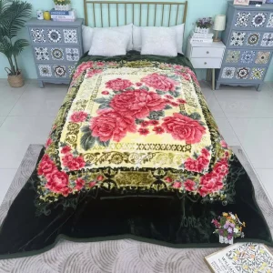 Custom Heavy Thickened >5kg 2 Ply Bulk Covers Compression Bag Embossed Acrylic Baby Raschel Blanket 100% Polyester Four Seasons