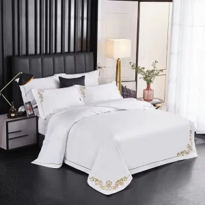 Custom High Quality 300tc 100% Cotton Jacquard Luxury Bedding Sets for 5 Star Hotels