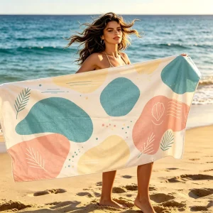 Custom High Quality Luxury Summer Printed Microfiber Beach Towel Quick Dry Sand Free Double Sided Suede Soft Skin Friendly Towel