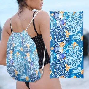 Custom High Quality Portable Free Design Printed Beach Towel Custom Design With Package