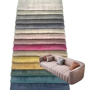 Custom High Quality Velour Materials Luxury Golden Printed Vintage Plush Velvet Upholstery Fabric for Sofa Waterproof Feature