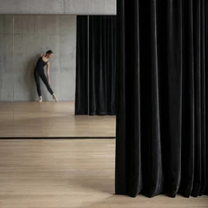 Custom High Shading Luxury Set Curtains High End Modern Minimalist Velvet Curtains for Theater Studio Ballet Room