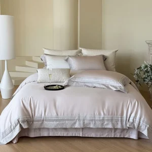Custom Home Hotel High Quality Duvet Cover 4 Piece Set Premium Twin Queen King Size Ten-cel Cotton Luxury Bedding Sets