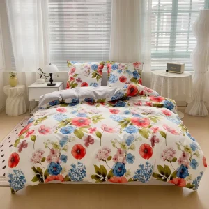 Custom Home Luxury King Size 100% Microfiber Sabanas and Edredones Bed Sheet Bedding Set