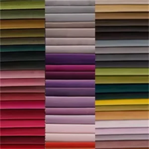 Custom Home Textile 100% Polyester Pure Velvet Upholstery Holland Velvet Sofa Fabric for Living Room Sofas