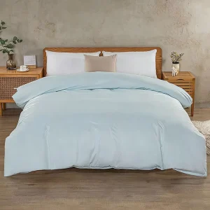 Custom Home Textile Microfiber Bedding Set Plain Color Bed Sheets with Pillowcase 4 Piece Set