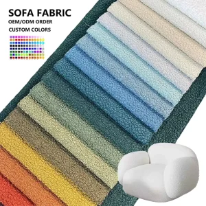 Custom Home Textile Products 520gsm 100% Polyester High Quality European Upholstery Jacquard Fabric Chenille for Couch