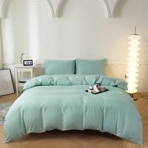 Custom Hospital Hotel Home Wedding Bedding Set Cotton Duvet Cover Stitching King Queen Size 300TC Woven Europe Style