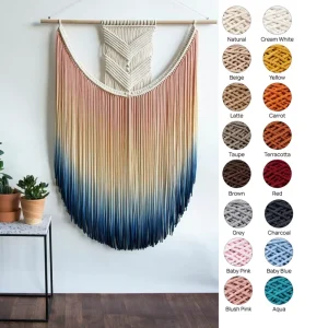 Custom Hotel Artwork Boho Abstract Coral Reef Woven Tapestry Macrame Wall Hangings Design 3D Textured Art Wall Decor for Home