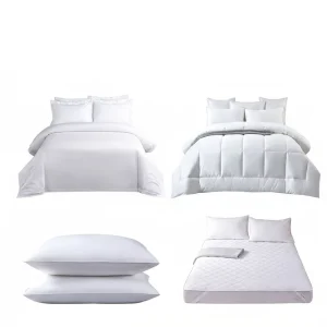 Custom Hotel Bedding Set Cotton Duvet Cover Down Alternativel Pillow Flat Ftiited Sheet Comforter Quilt Mattress Topper