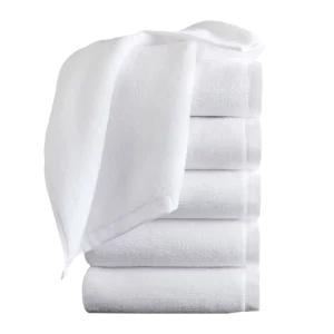 Custom Hotel Logo Woven 100% Cotton Plain White Water Absorbent Quick Dry Spa Bathroom Hand Towel