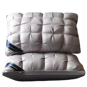 Custom Hotel White Pillows Sleeping Pillow Five Star Hotel Twist Feather Velvet Pillow