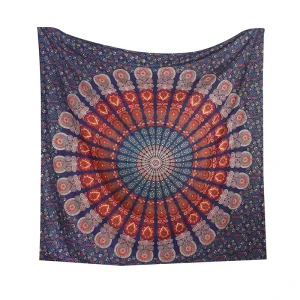 Custom Indian Bohemian Mandala Hippie Polyester Digital Printed Wall Hanging Tapestry