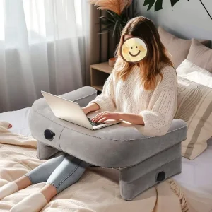 Custom Inflatable Adjustable Arm Rest Support Air Lap Desk Gaming Reading Pillow Inflatable for Adult Kids Reading and Gaming