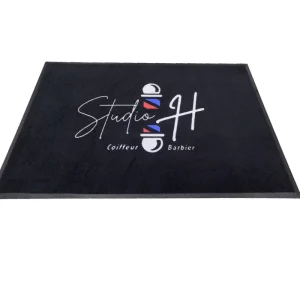 Custom Irregular Shape Nylon Doormat Non Slip Rubber Backing Entrance Mat for Home Door