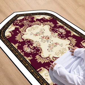 Custom Islamic Prayer Mat Traditional Turkish Teppich Soft Fluffy Anti Fatigue Foam Padded Rug and Carpet