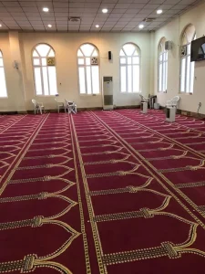 Custom Islamic style Patterned Wall to wall Carpeting for Mosques and Muslim Prayer Halls