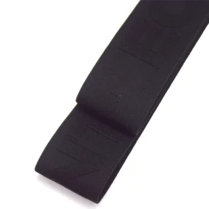 Custom Jacquard Elastic Band Woven Nylon Embossed Debossed Logo for Headband Clothing Underwear