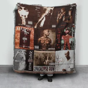 Custom Jacquard High Quality Cotton Polyester Blend Four Seasons Wall Tapestries Throw Blankets Personalized Print Woven Picnic